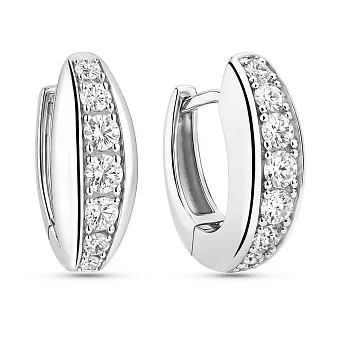 Сережки зі срібла з фіанітами (арт. 7502/9960)