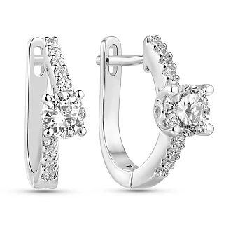 Сережки зі срібла з фіанітами (арт. 7502/9957)