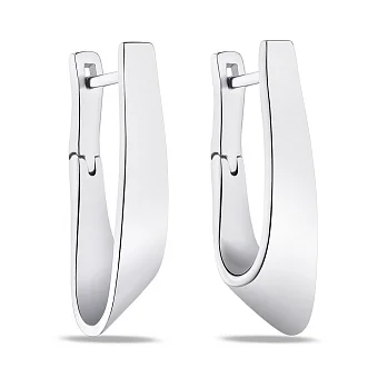 Сережки зі срібла без каміння (арт. 7502/1829)