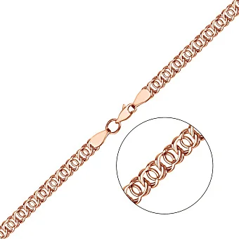 Цепочка из красного золота плетения Арабский Бисмарк (арт. Ц3013323)