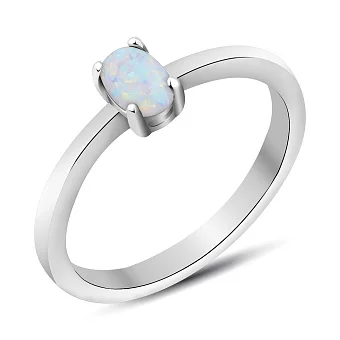 Серебряное кольцо с опалом (арт. 7501/4672/1Поб)