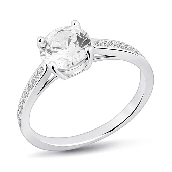 Серебряное кольцо с фианитами (арт. 7501/2186922)