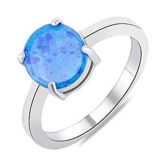 Серебряное кольцо с опалом (арт. 7501/4790Пос)