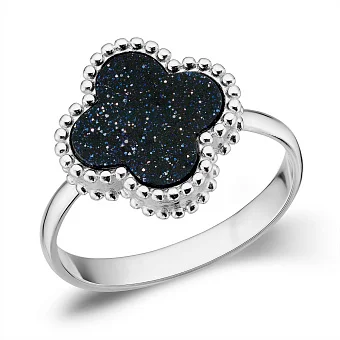 Серебряное кольцо с авантюрином (арт. 7501/2063/1Авч)