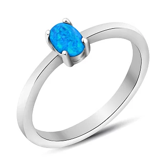 Серебряное кольцо с опалом (арт. 7501/4672/1Пос)