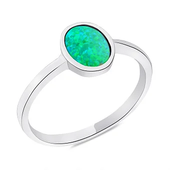 Серебряное кольцо с опалом (арт. 7501/6193Поз)