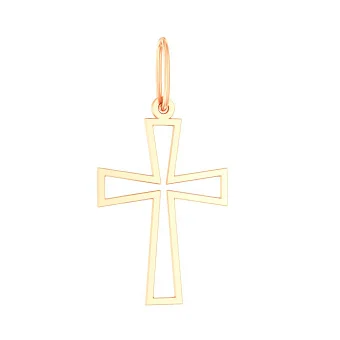 Крестик из красного золота (арт. 440868/25)