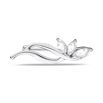 Серебряная брошь с фианитами (арт. 7505/582бп)