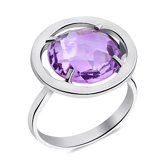 Серебряное кольцо с аметистом (арт. 7501/2296А)