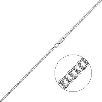 Цепочка из белого золота плетения Колосок (арт. ц3012904б)