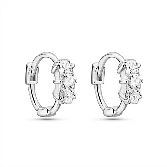 Сережки зі срібла з фіанітами (арт. 7502/9901)